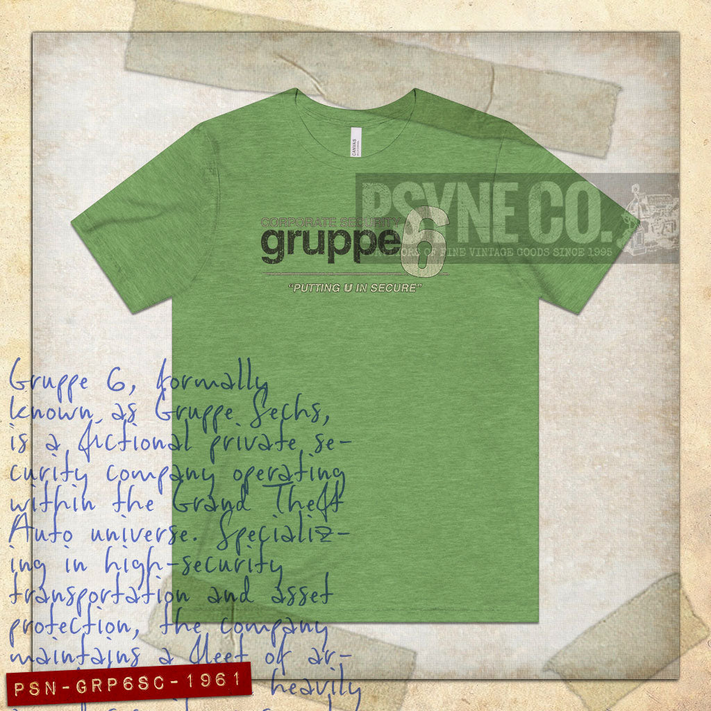 Gruppe 6 Security 1961 Vintage Men's T-Shirt