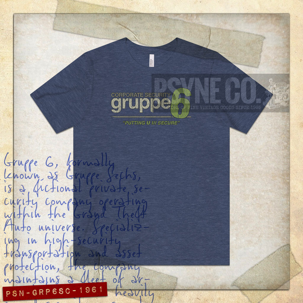 Gruppe 6 Security 1961 Vintage Men's T-Shirt