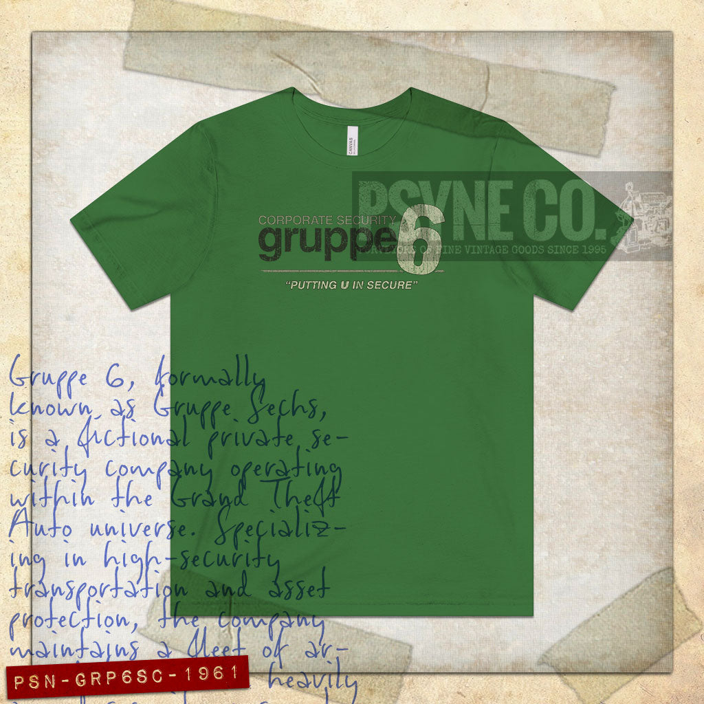 Gruppe 6 Security 1961 Vintage Men's T-Shirt