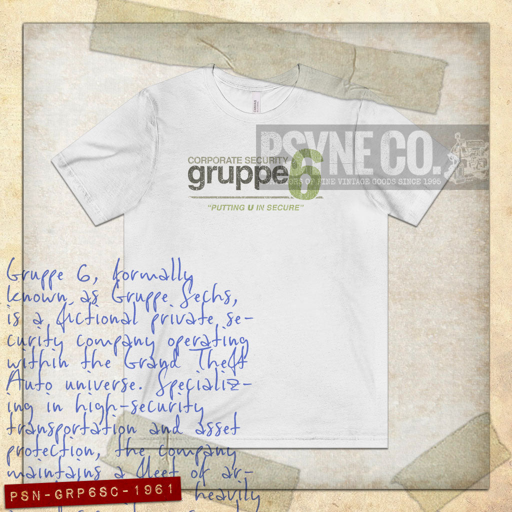 Gruppe 6 Security 1961 Vintage Men's T-Shirt