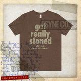 Get Really Stoned... Drink Wet Cement 1981 Vintage Men’s T-Shirt