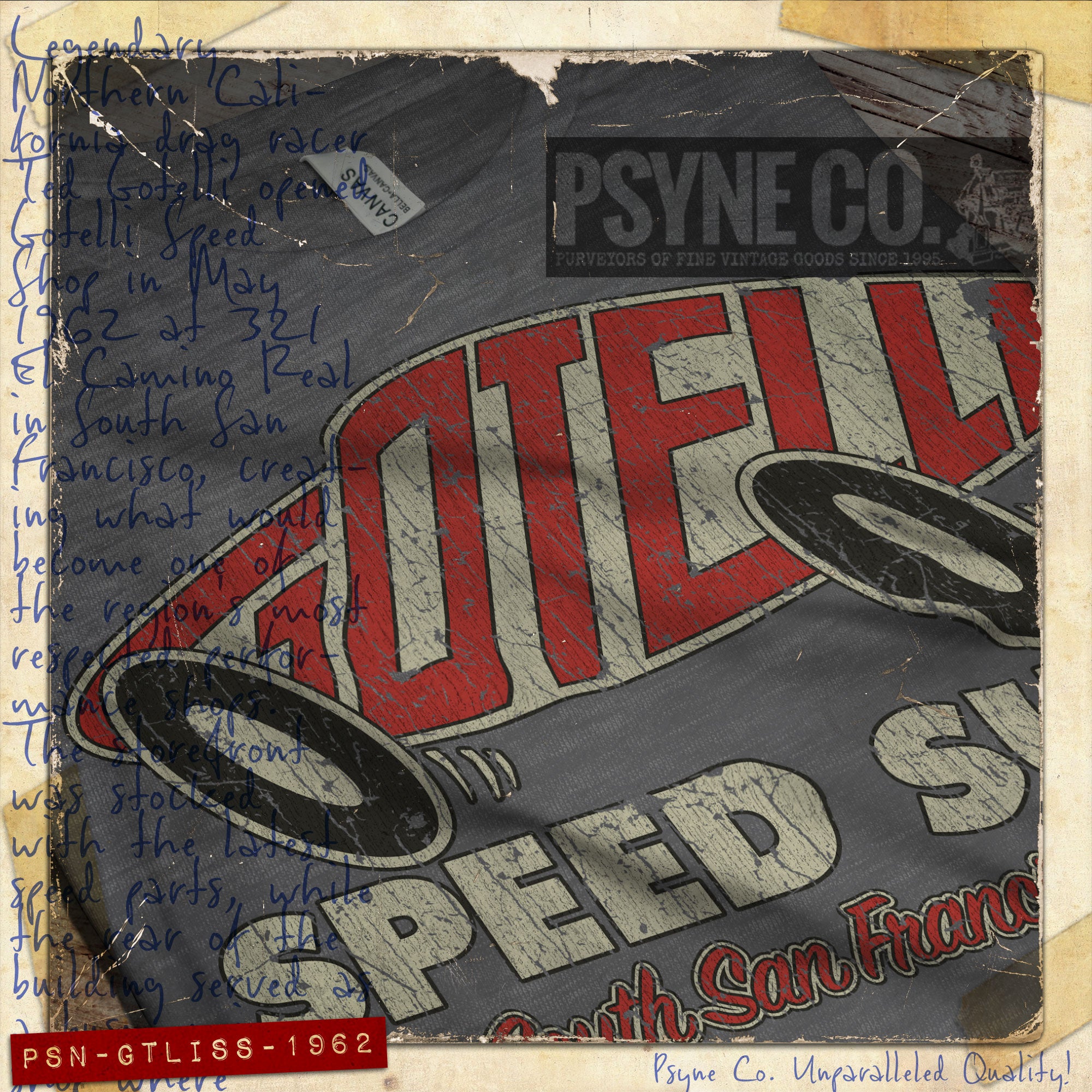 Gotelli Speed Shop 1962 Vintage Men's T-Shirt