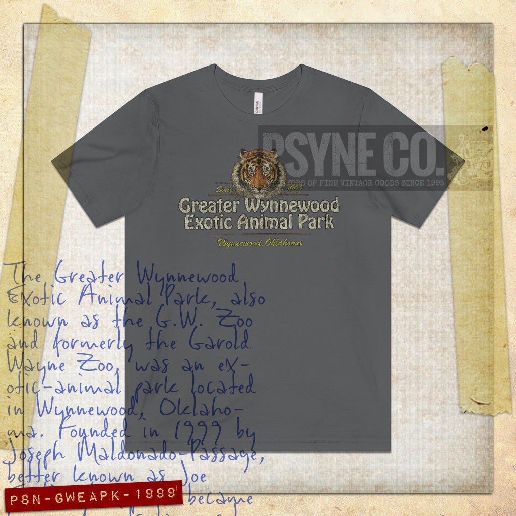 Greater Wynnewood Exotic Animal Park 1999 Vintage Men's T-Shirt