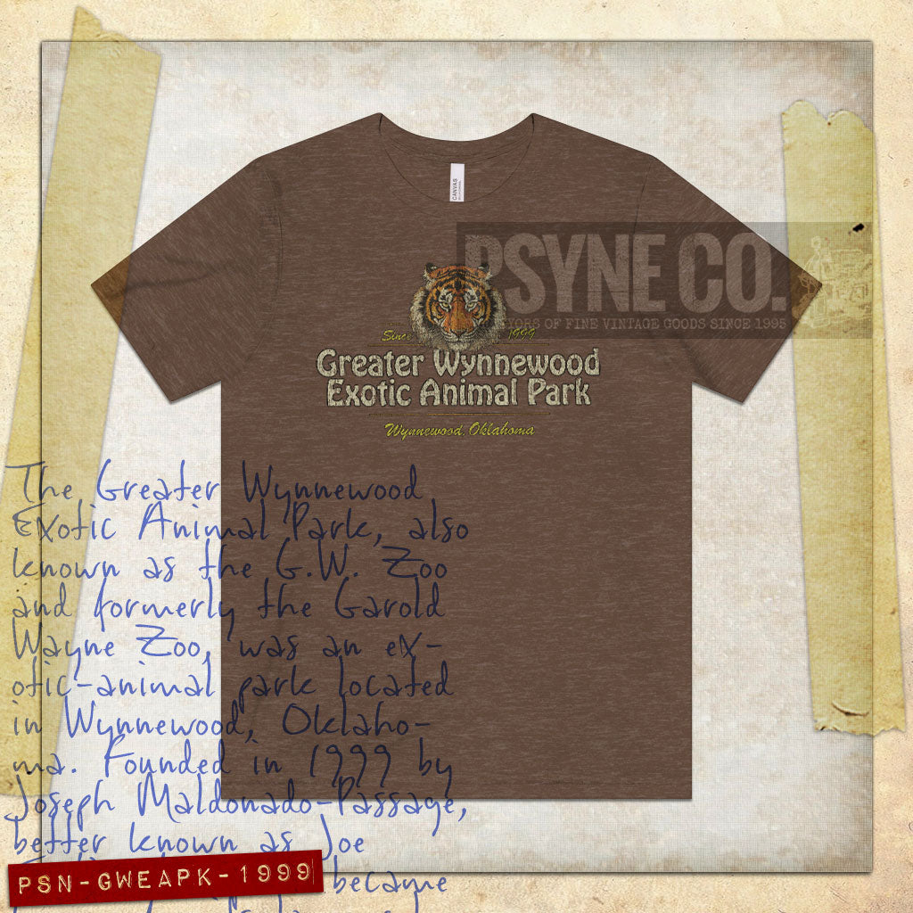 Greater Wynnewood Exotic Animal Park 1999 Vintage Men's T-Shirt