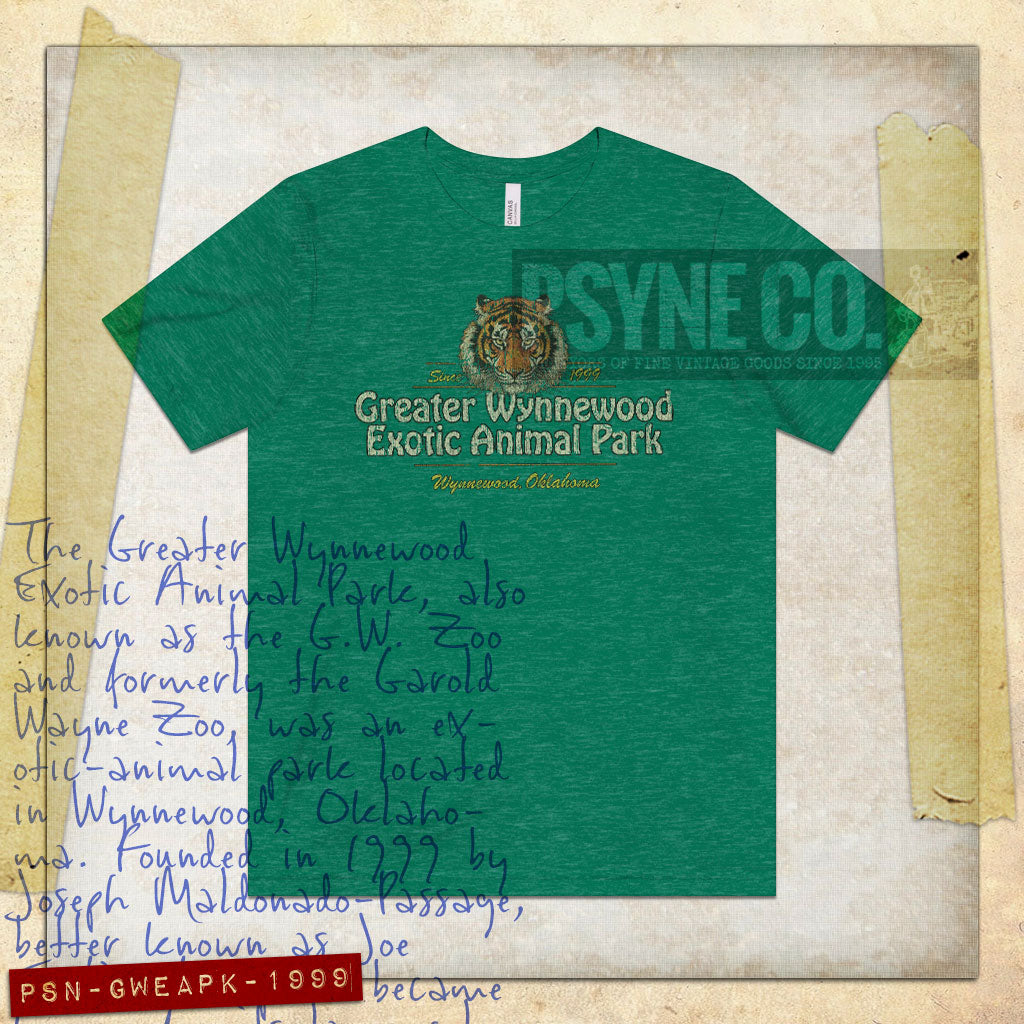 Greater Wynnewood Exotic Animal Park 1999 Vintage Men's T-Shirt