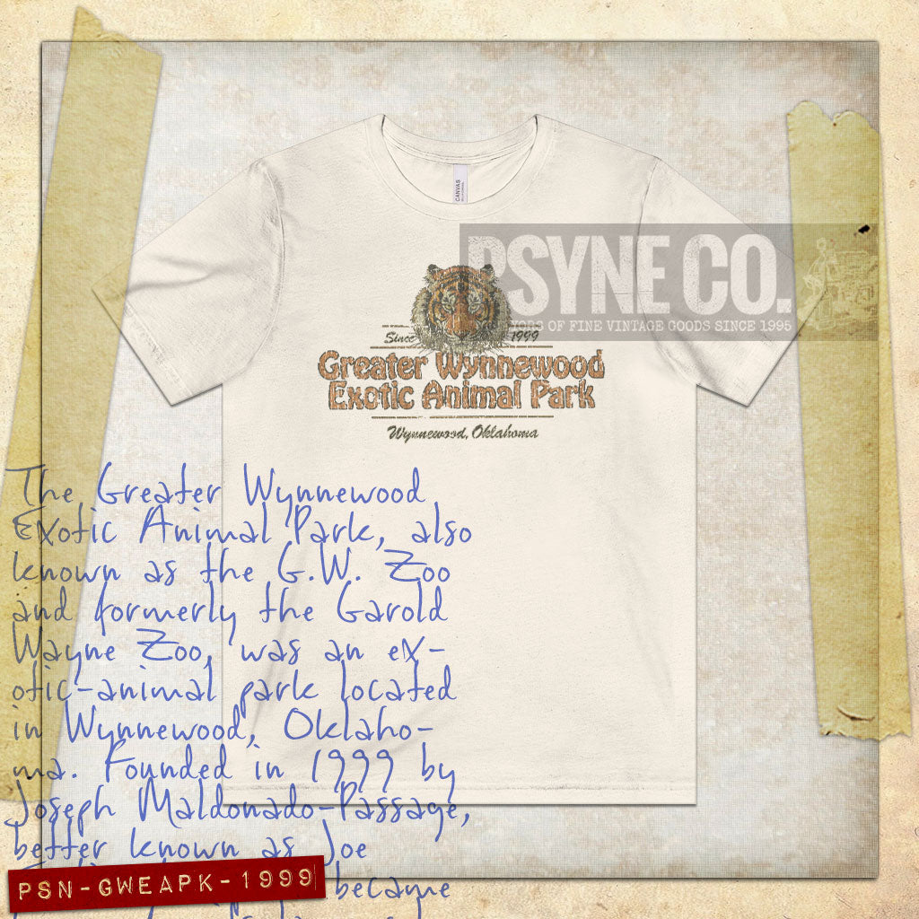 Greater Wynnewood Exotic Animal Park 1999 Vintage Men's T-Shirt