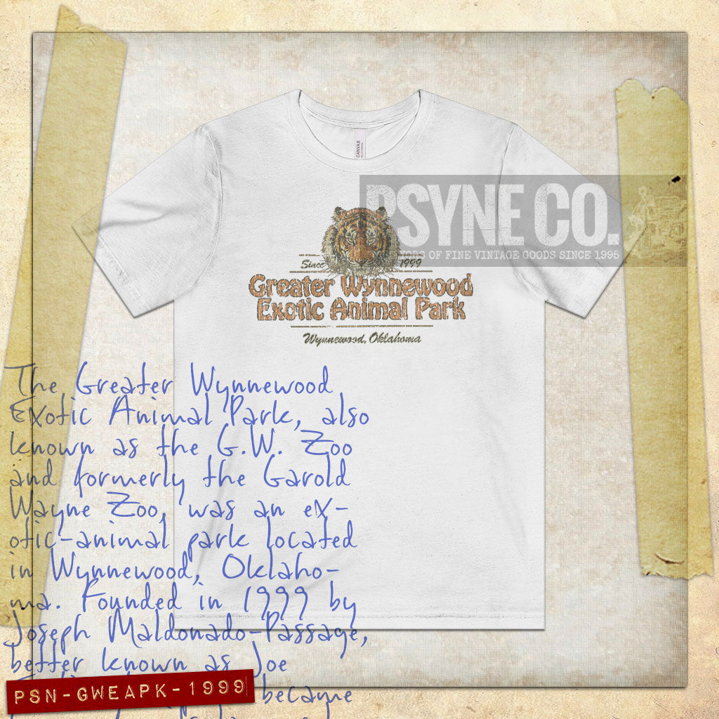 Greater Wynnewood Exotic Animal Park 1999 Vintage Men's T-Shirt