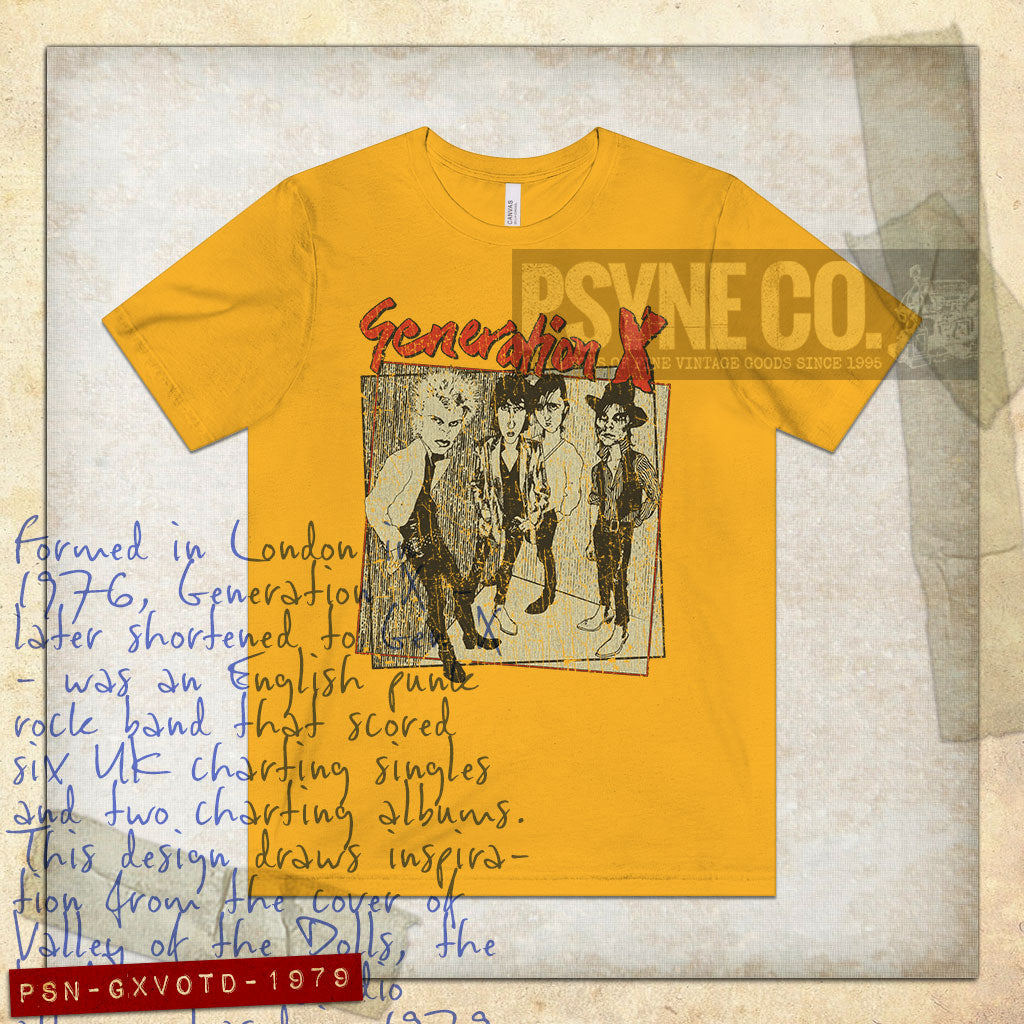 Generation X Valley of the Dolls 1979 Vintage Men's T-Shirt