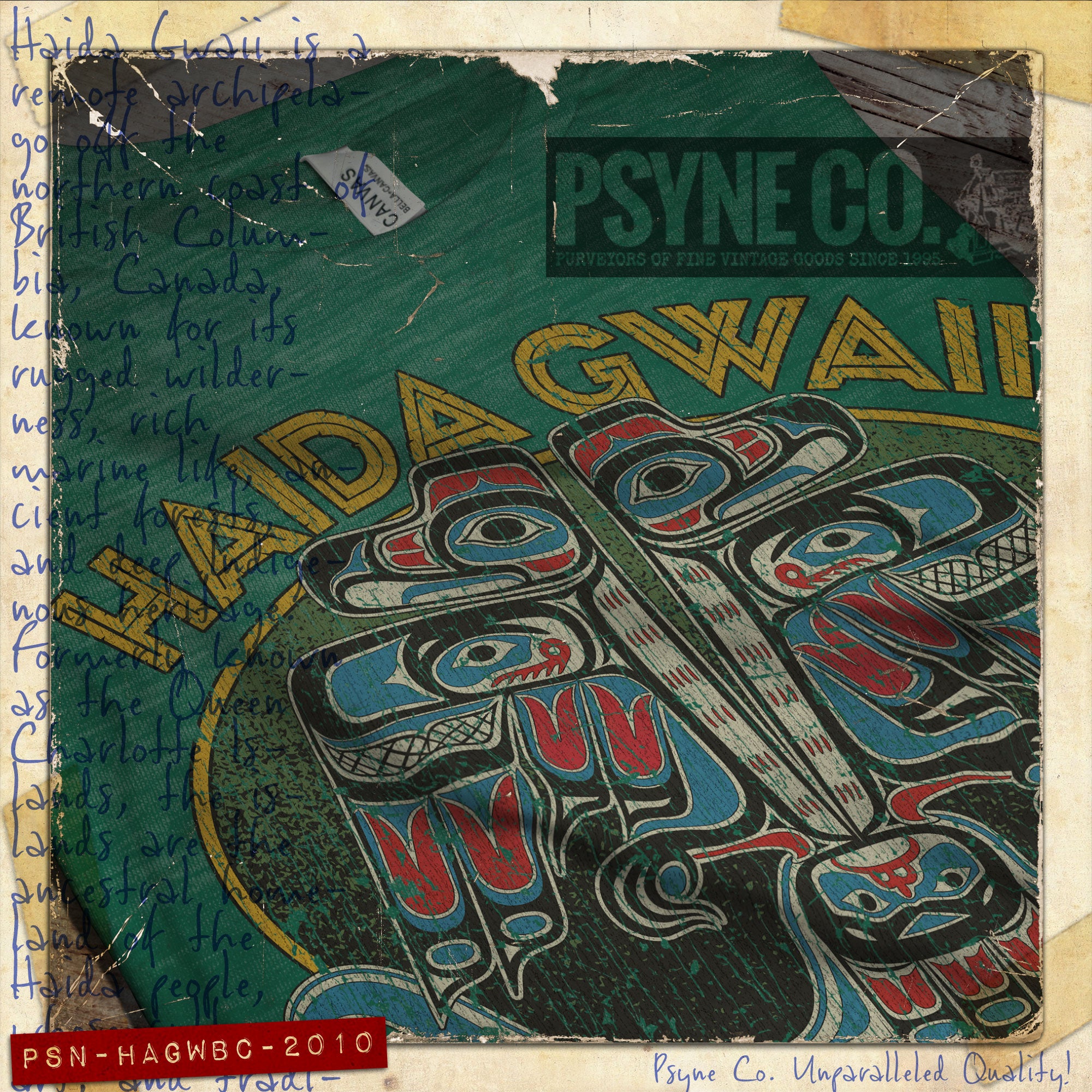 Haida Gwaii British Columbia 2009 Vintage Men's T-Shirt