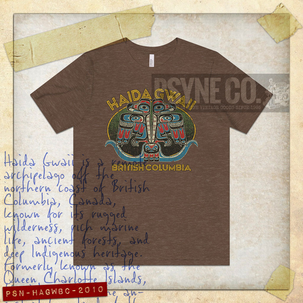 Haida Gwaii British Columbia 2009 Vintage Men's T-Shirt