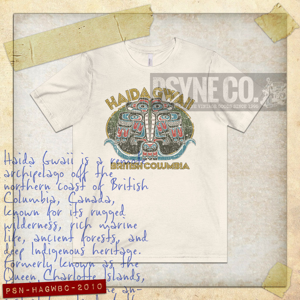 Haida Gwaii British Columbia 2009 Vintage Men's T-Shirt