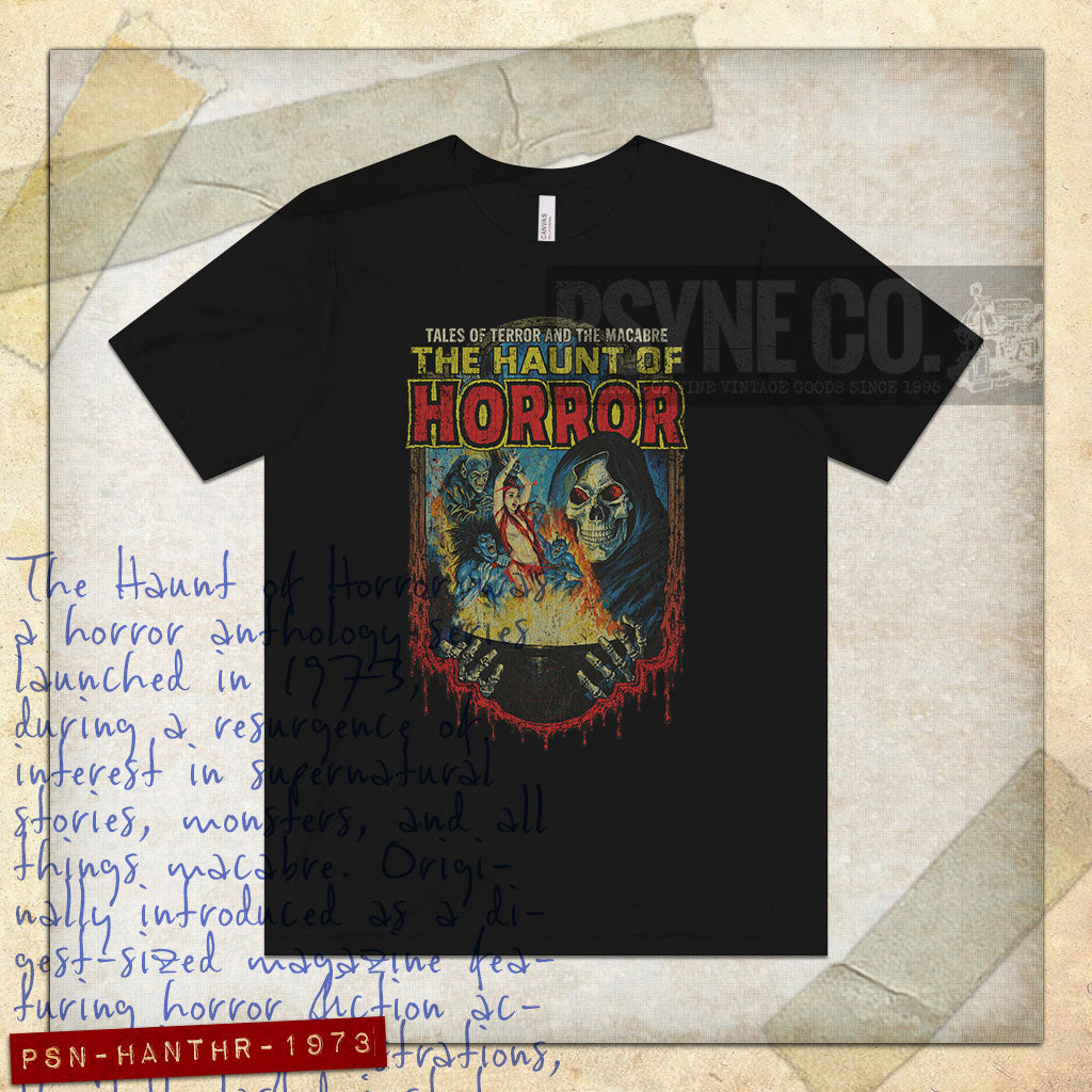 The Haunt of Horror 1973 Vintage Men's T-Shirt