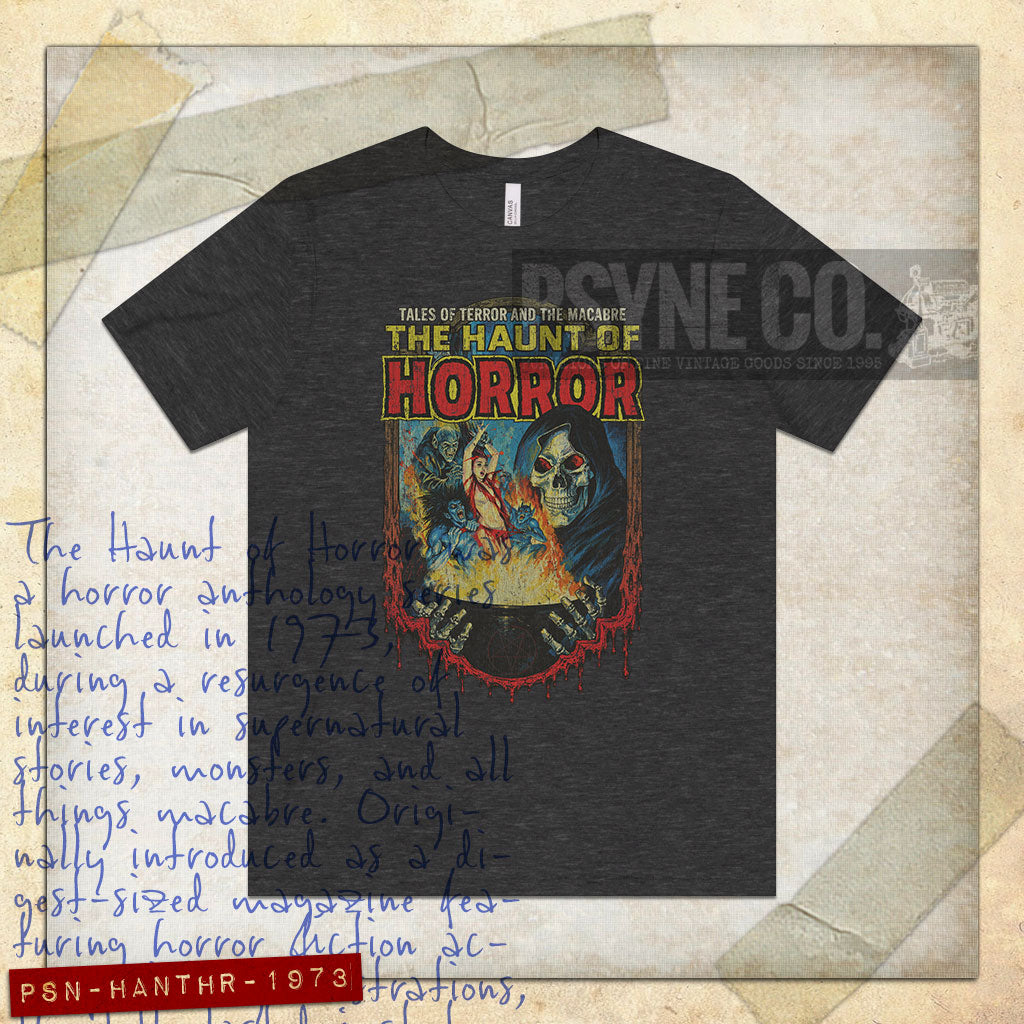 The Haunt of Horror 1973 Vintage Men's T-Shirt