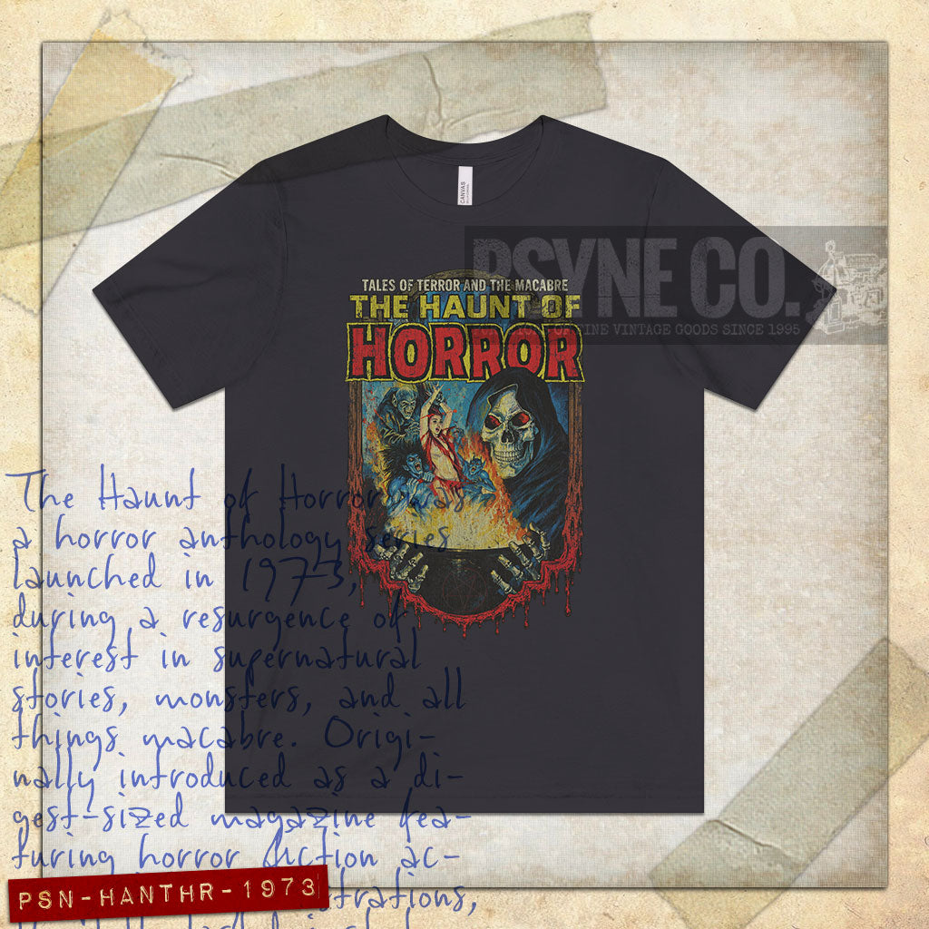 The Haunt of Horror 1973 Vintage Men's T-Shirt
