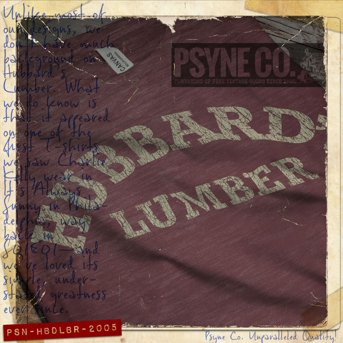 Hubbard's Lumber 2005 Vintage Men's T-Shirt