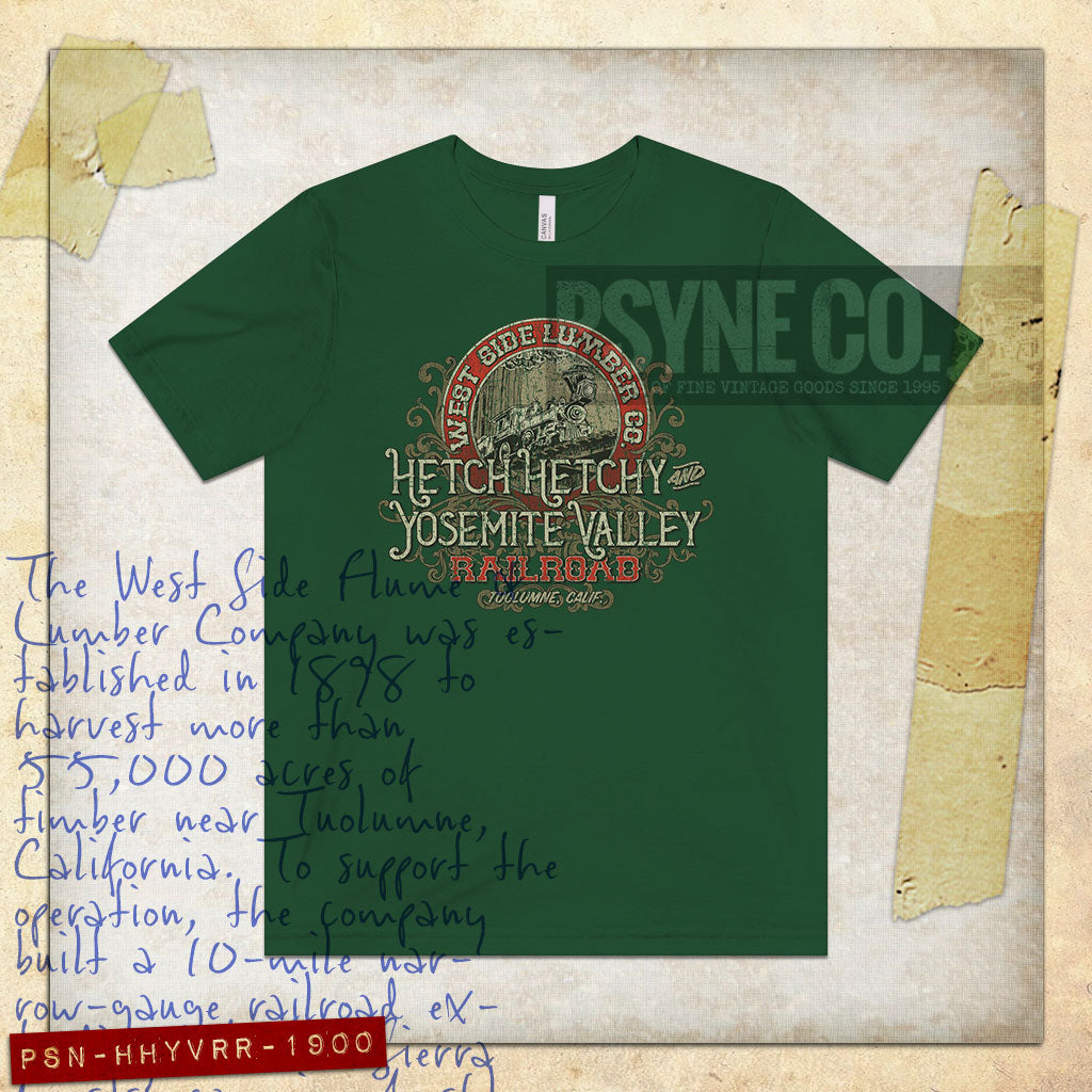 Hetch Hetchy & Yosemite Valley Railroad 1900 Vintage Men's T-Shirt
