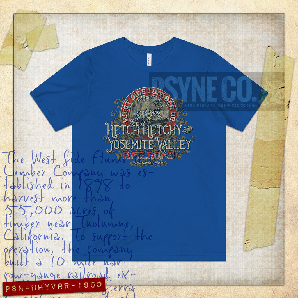 Hetch Hetchy & Yosemite Valley Railroad 1900 Vintage Men's T-Shirt