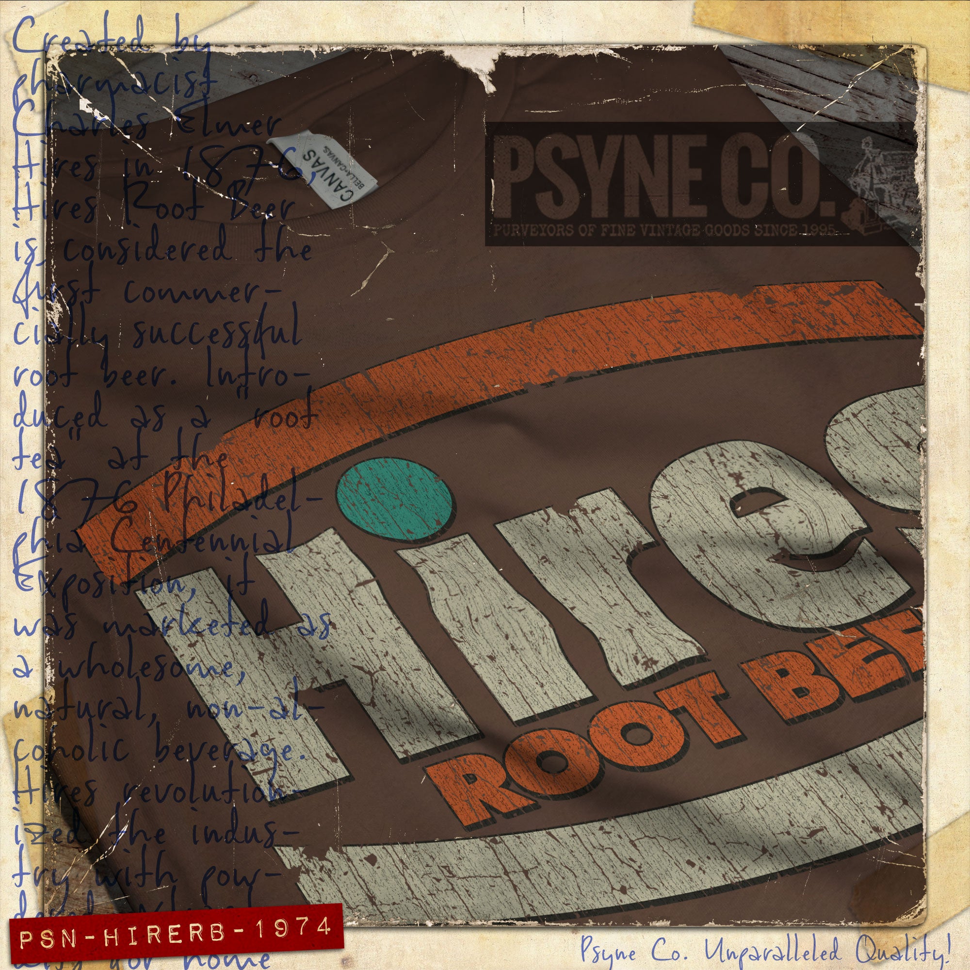 Hires Root Beer 1974 Vintage Men's T-Shirt