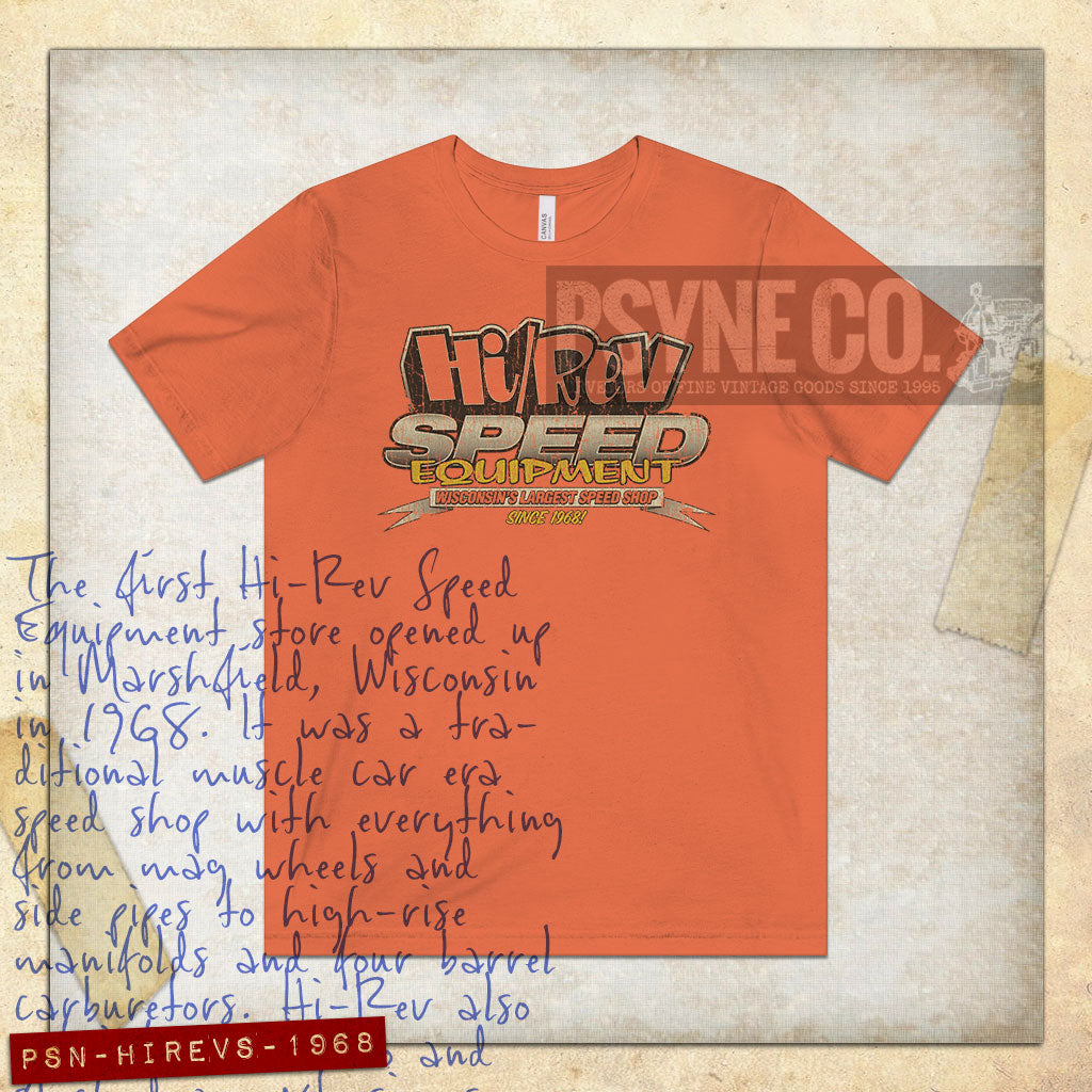 Hi-Rev Speed Equipment 1968 Vintage Men's T-Shirt