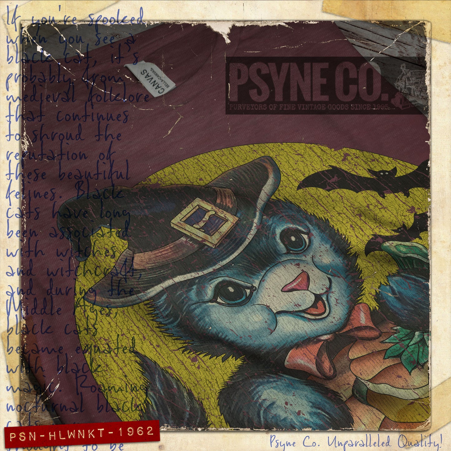 Halloween Kitten 1962 Vintage Men's T-Shirt