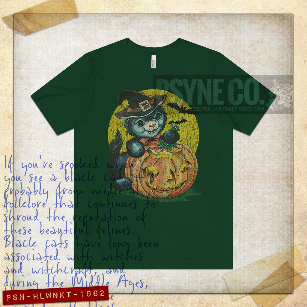 Halloween Kitten 1962 Vintage Men's T-Shirt