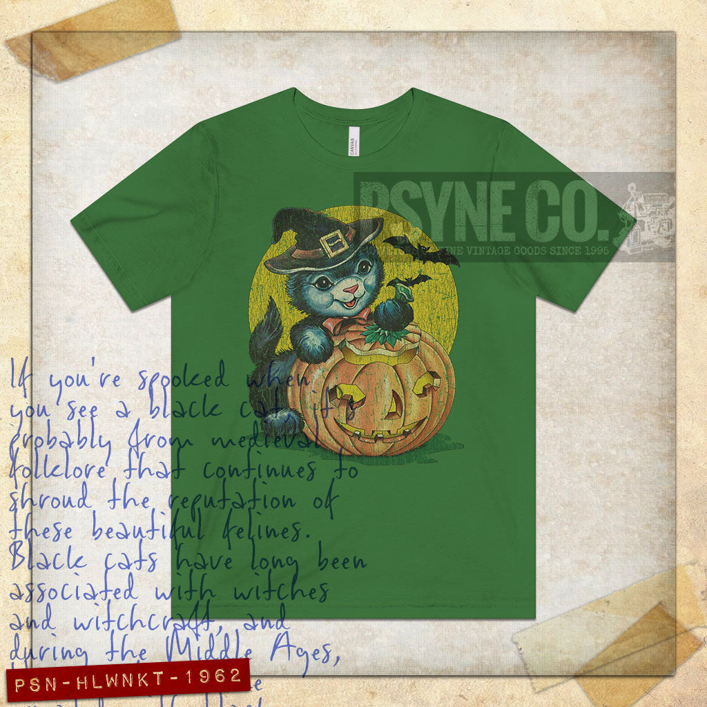 Halloween Kitten 1962 Vintage Men's T-Shirt