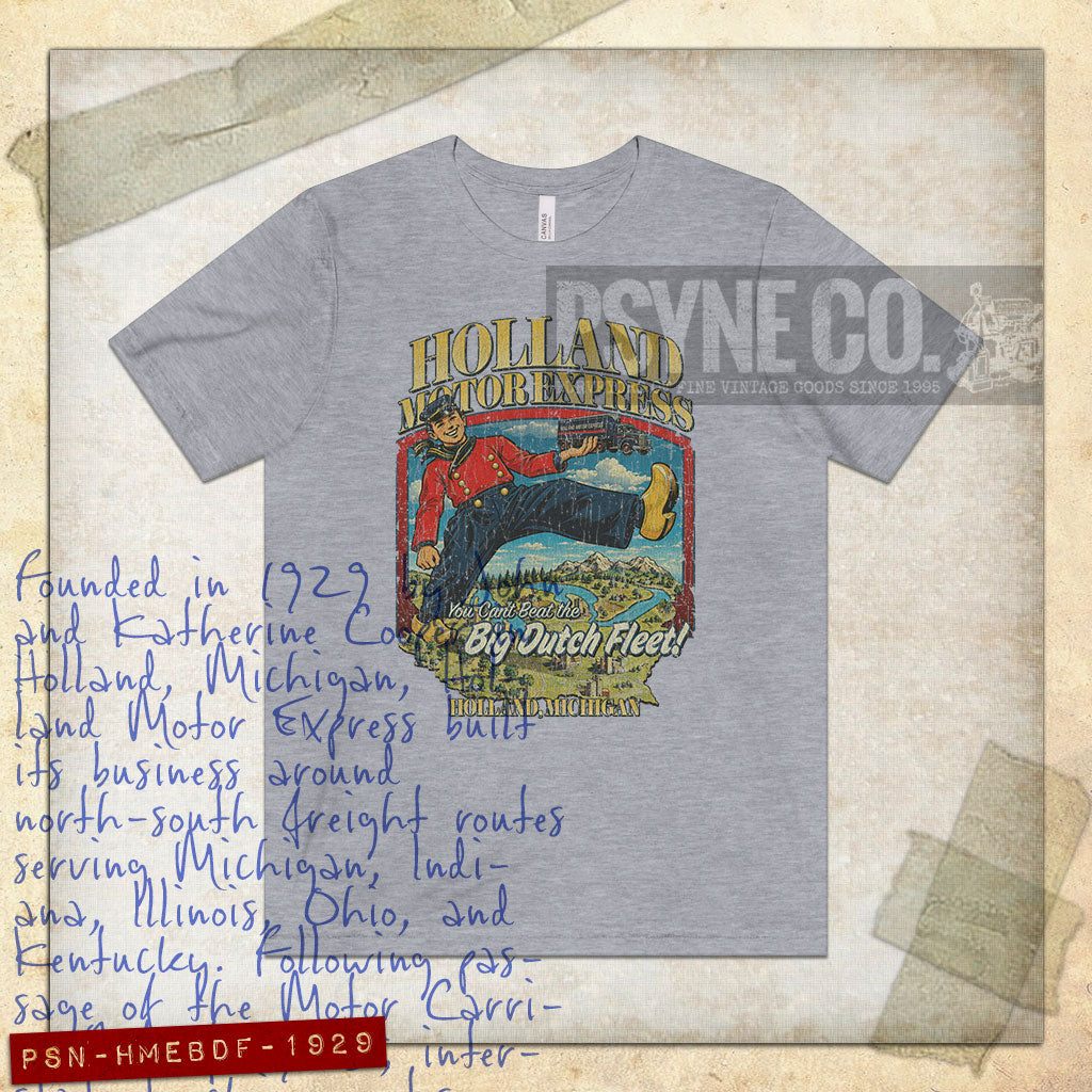 Holland Motor Express Big Dutch Fleet 1929 Vintage Men's T-Shirt
