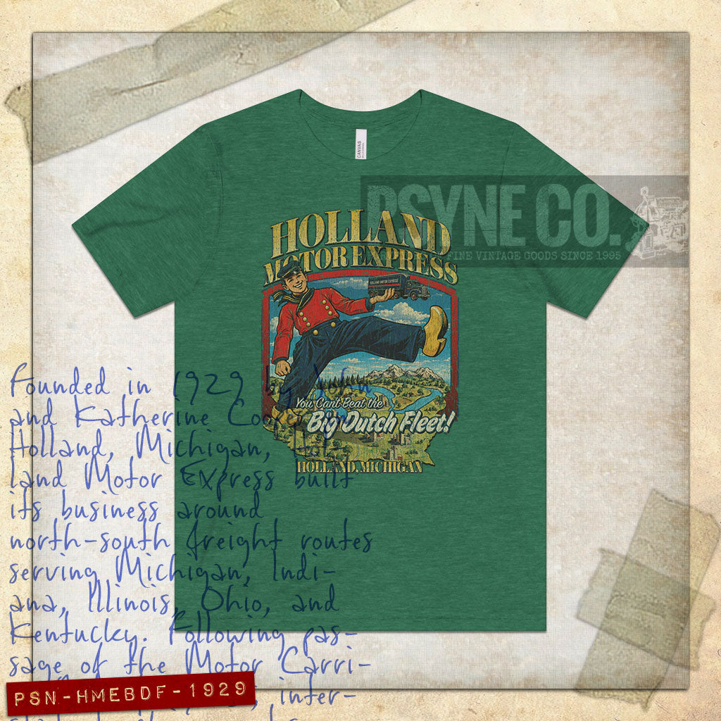 Holland Motor Express Big Dutch Fleet 1929 Vintage Men's T-Shirt