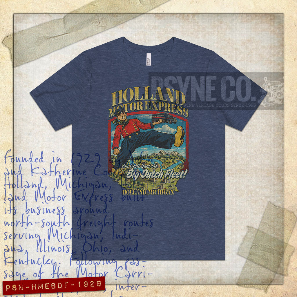 Holland Motor Express Big Dutch Fleet 1929 Vintage Men's T-Shirt