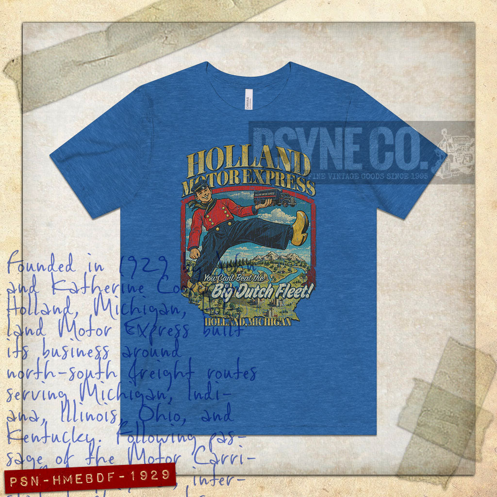 Holland Motor Express Big Dutch Fleet 1929 Vintage Men's T-Shirt