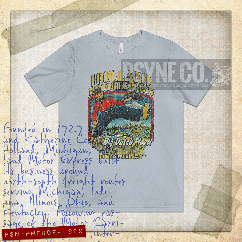 Holland Motor Express Big Dutch Fleet 1929 Vintage Men's T-Shirt