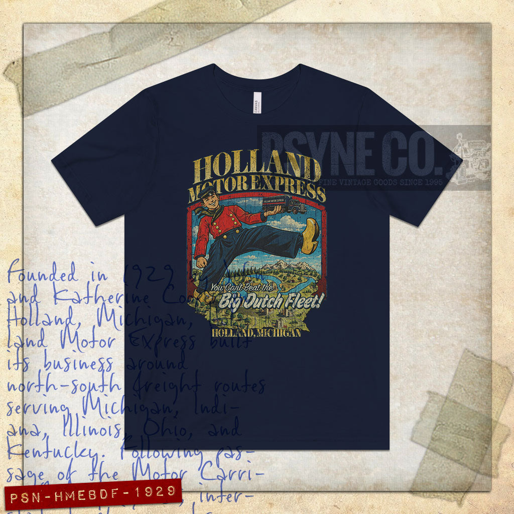 Holland Motor Express Big Dutch Fleet 1929 Vintage Men's T-Shirt