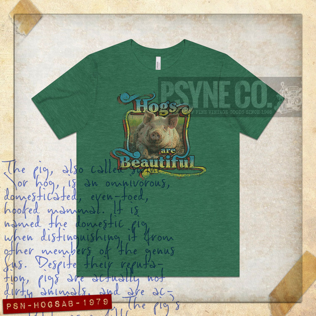 Hogs Are Beautiful 1979 Vintage Men's T-Shirt