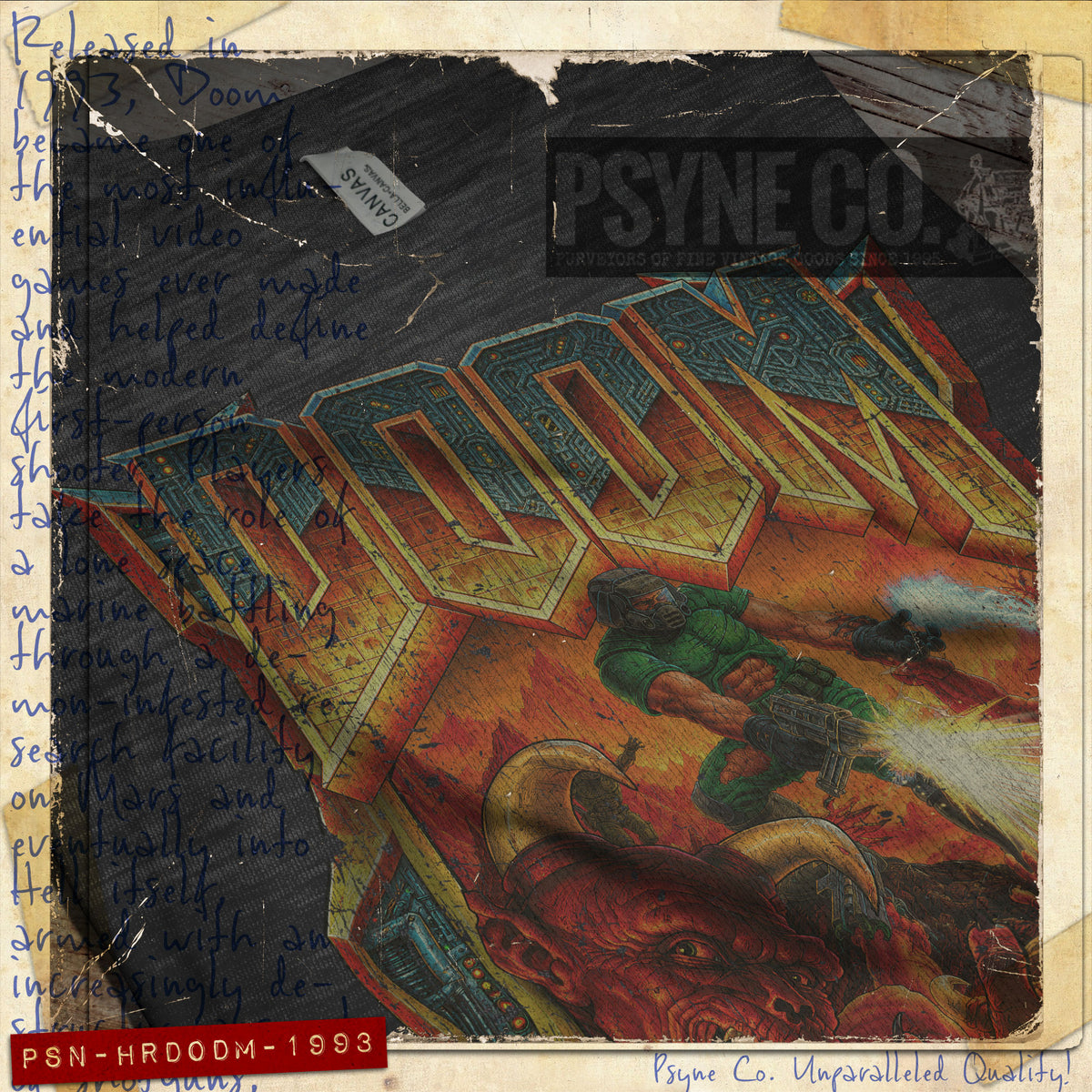 Hordes of Doom 1993 Vintage Men's T-Shirt