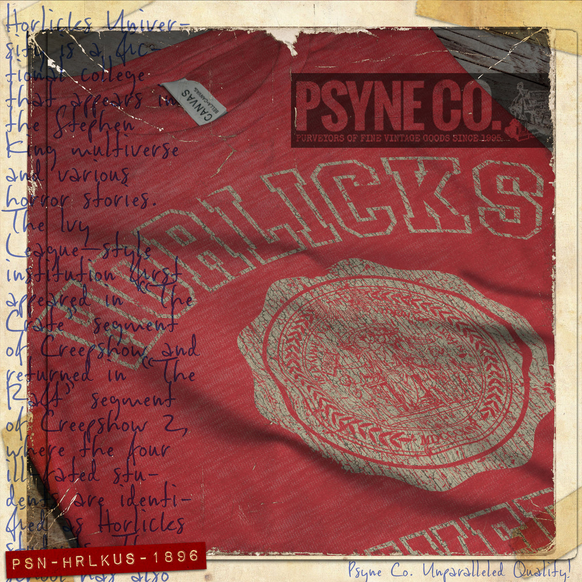 Horlicks University Seal 1896 Vintage Men's T-Shirt