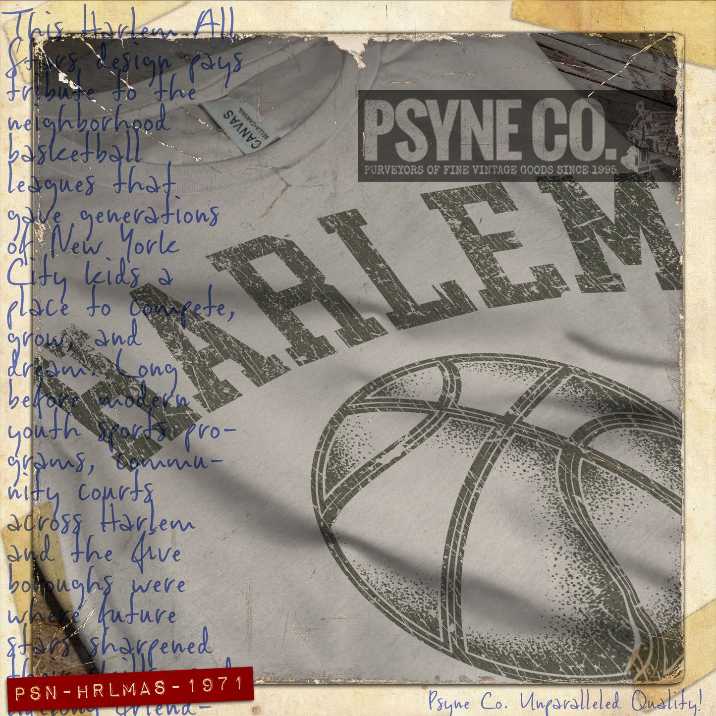 Harlem All Stars 1971 Vintage Men’s T-Shirt