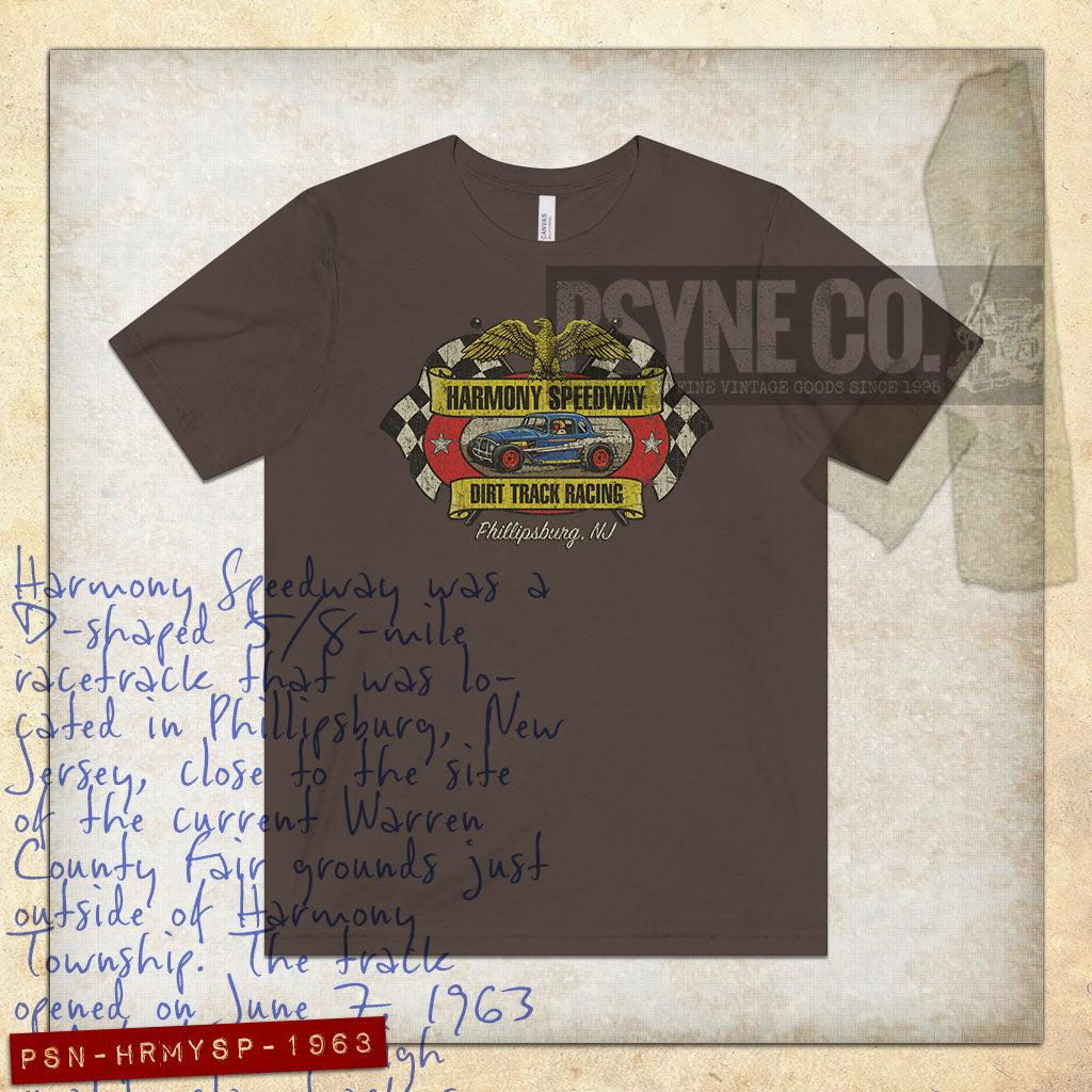 Harmony Speedway New Jersey 1963 Vintage Men's T-Shirt