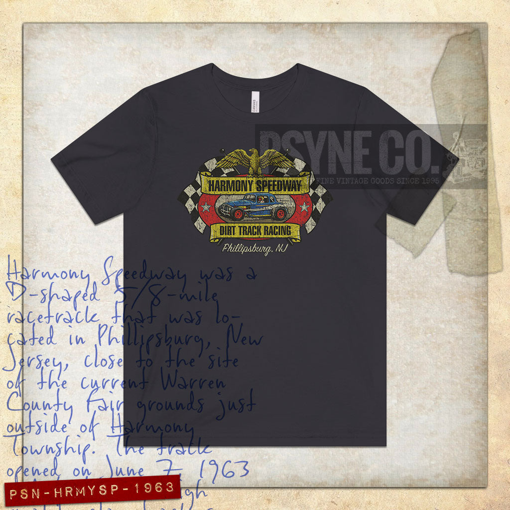 Harmony Speedway New Jersey 1963 Vintage Men's T-Shirt