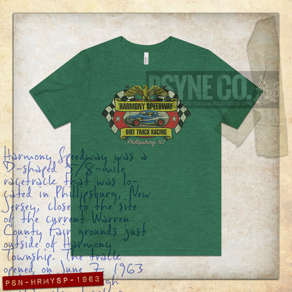 Harmony Speedway New Jersey 1963 Vintage Men's T-Shirt