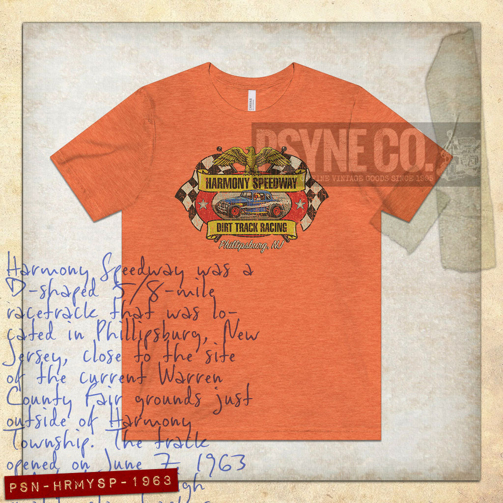 Harmony Speedway New Jersey 1963 Vintage Men's T-Shirt