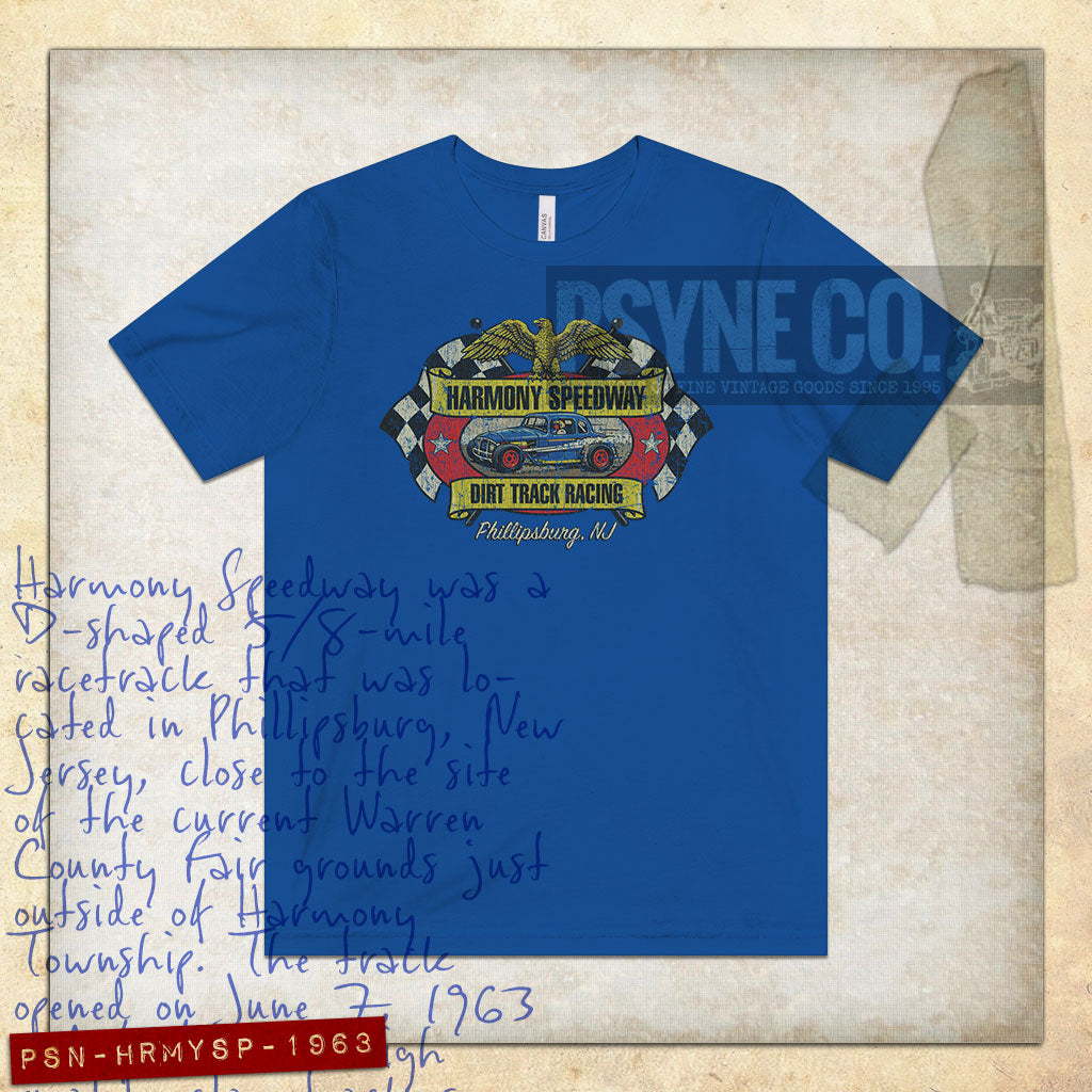 Harmony Speedway New Jersey 1963 Vintage Men's T-Shirt