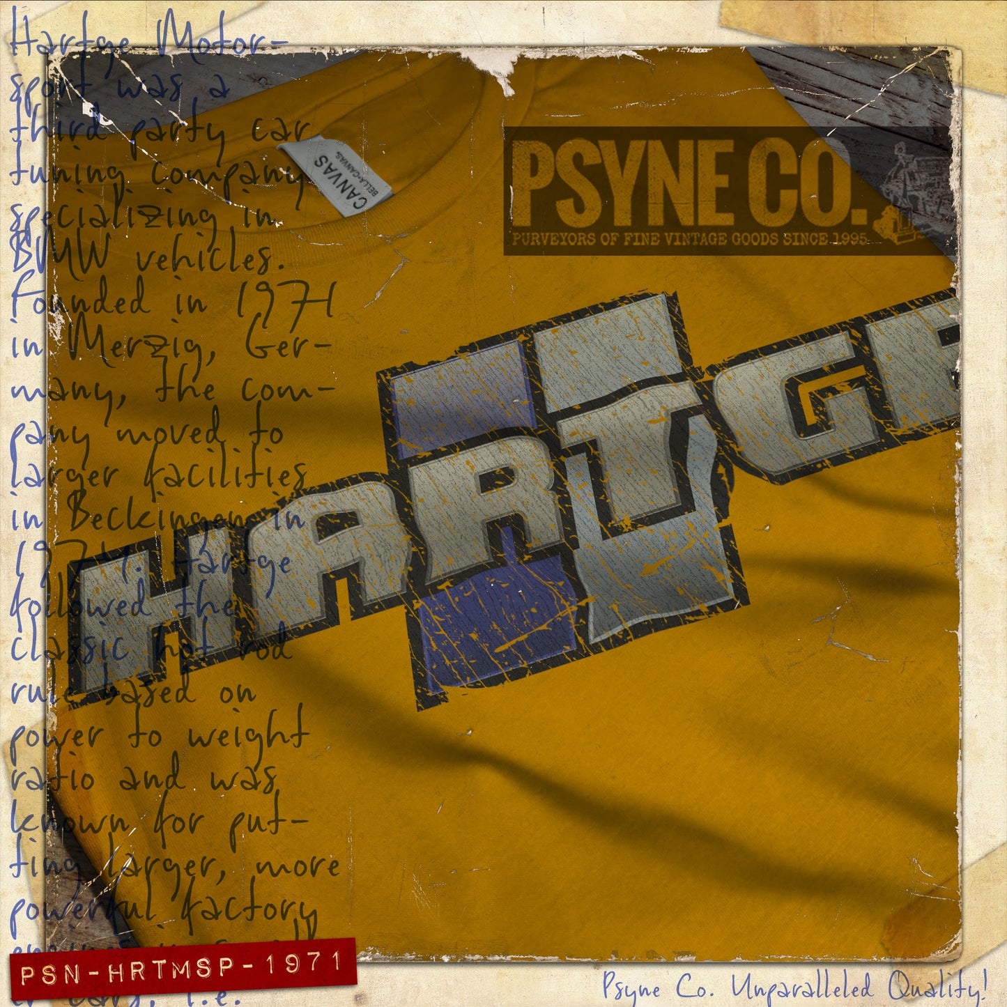 Hartge Motorsport 1971 Vintage Men's T-Shirt