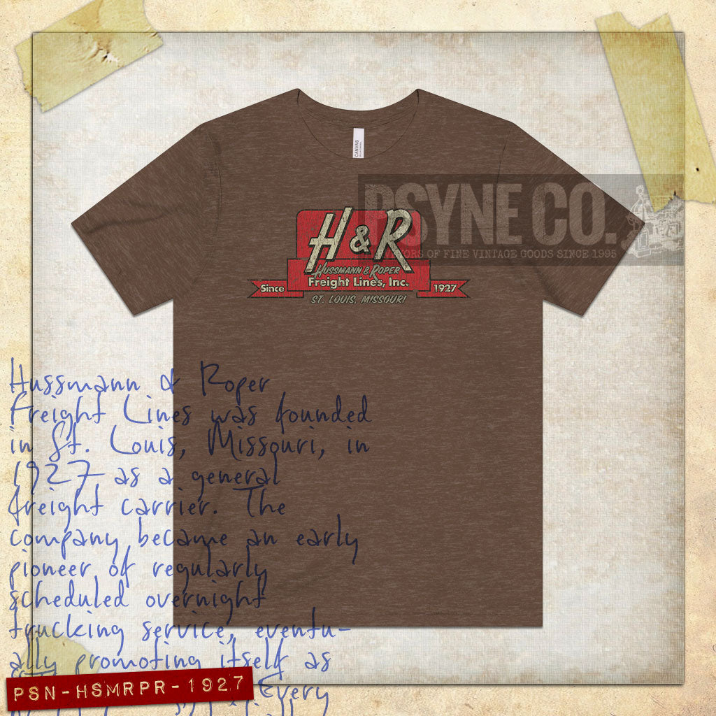Hussmann & Roper Freight Lines 1927 Vintage Men's T-Shirt