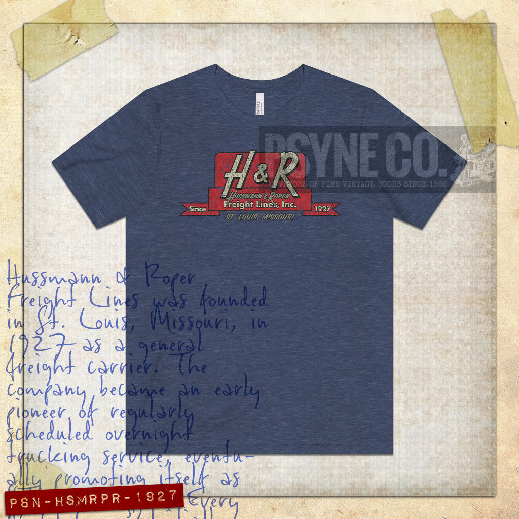 Hussmann & Roper Freight Lines 1927 Vintage Men's T-Shirt