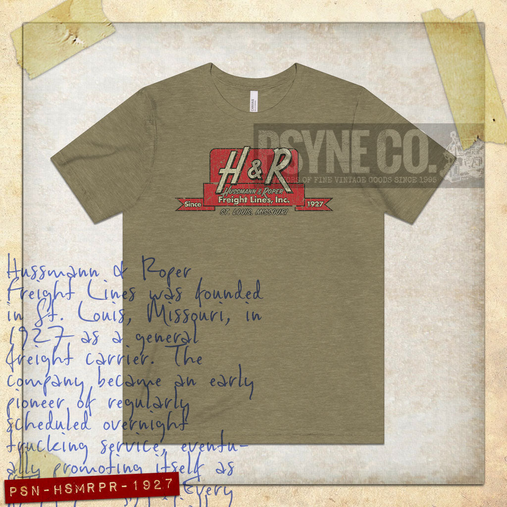 Hussmann & Roper Freight Lines 1927 Vintage Men's T-Shirt