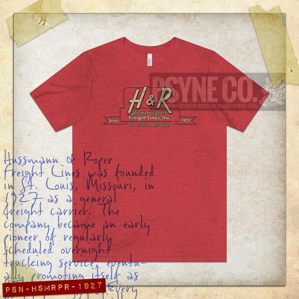 Hussmann & Roper Freight Lines 1927 Vintage Men's T-Shirt
