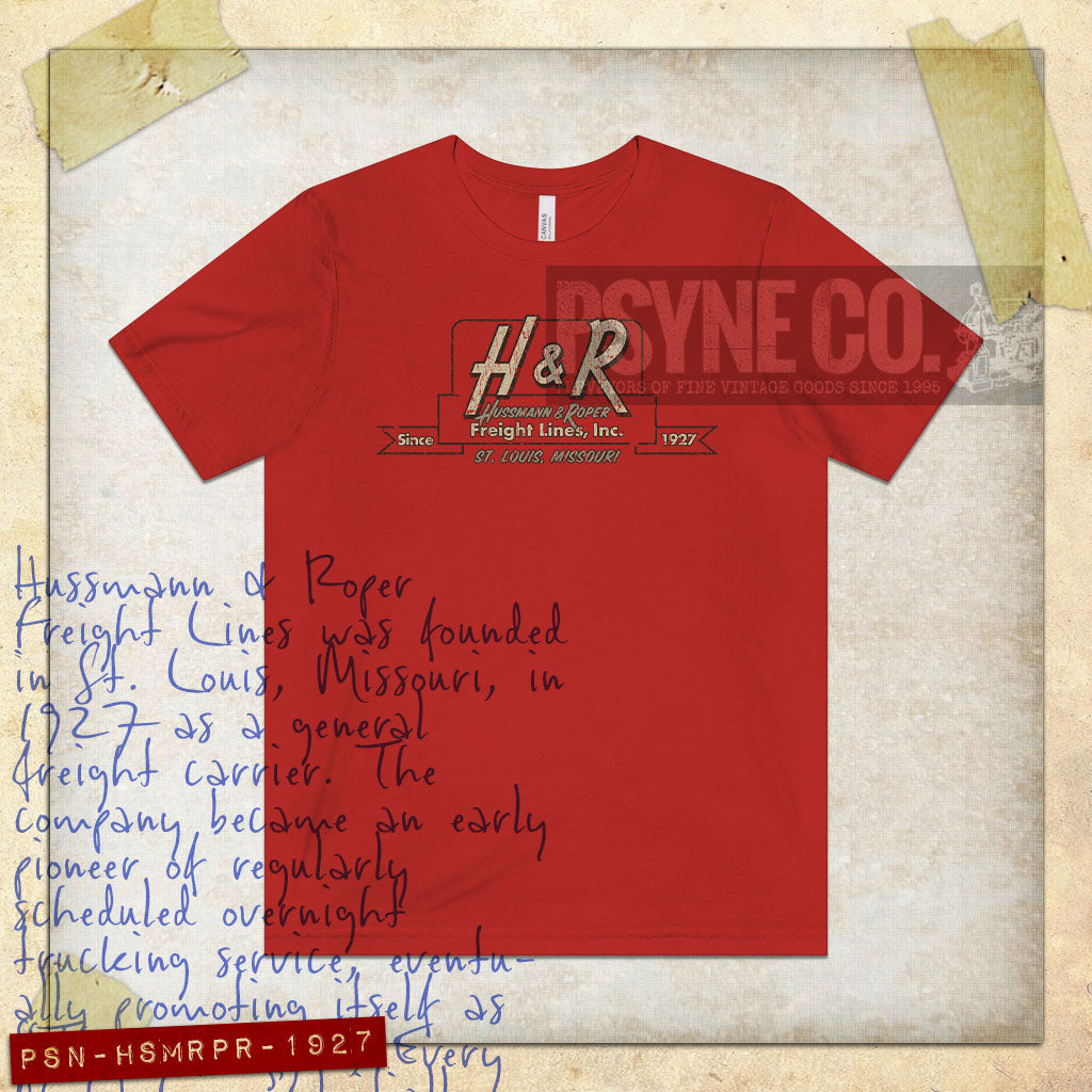 Hussmann & Roper Freight Lines 1927 Vintage Men's T-Shirt