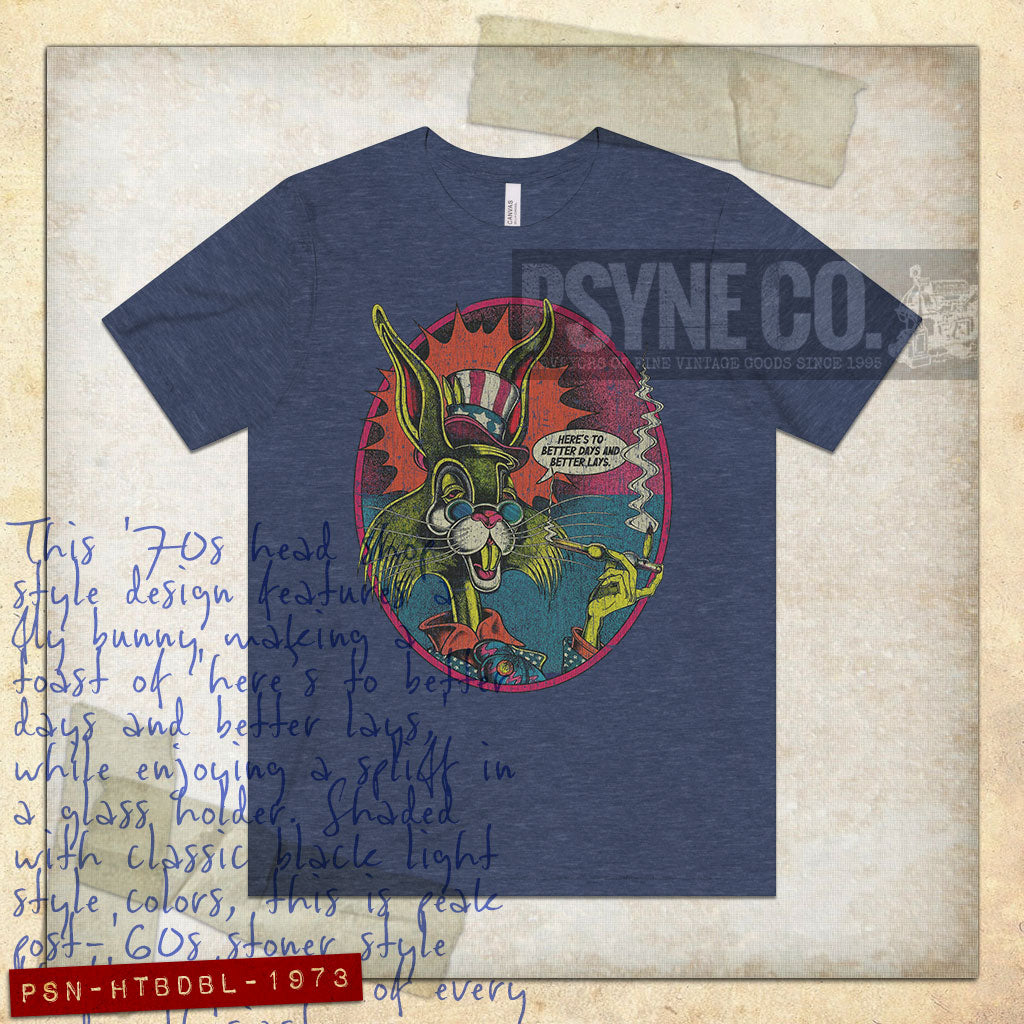 Here’s to Better Days and Better Lays 1973 Vintage Men's T-Shirt