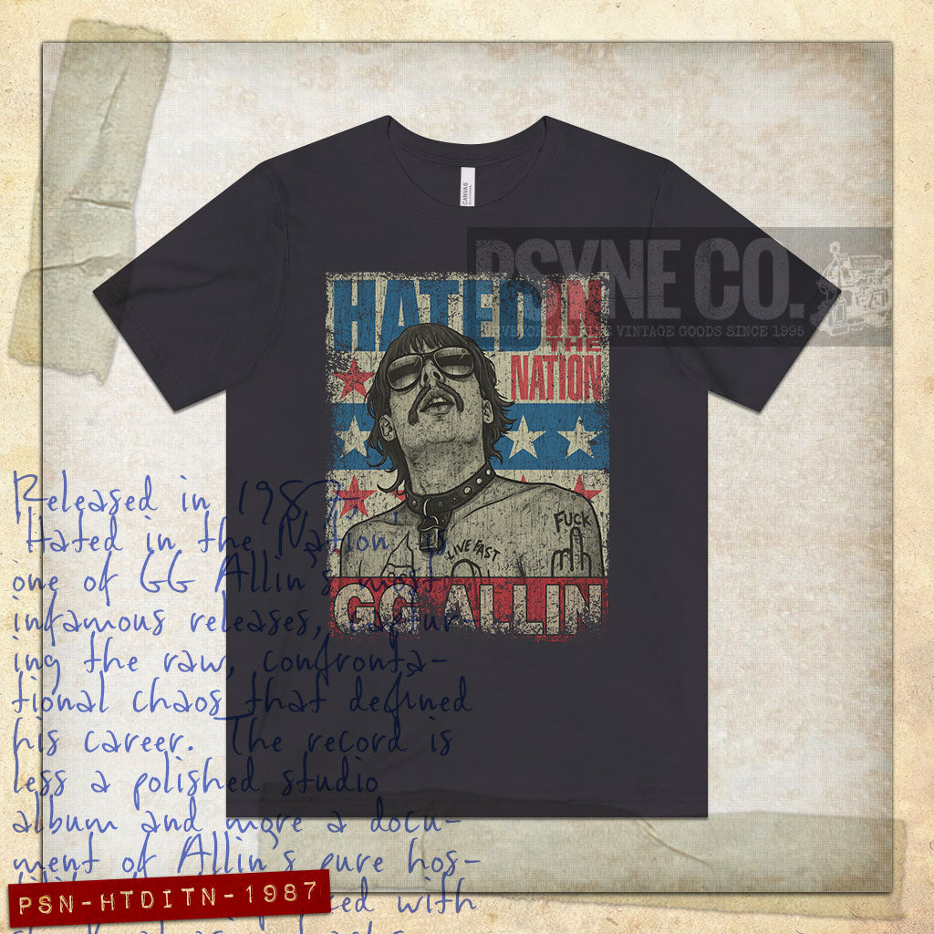 Hated in the Nation 1987 Vintage Men's T-Shirt