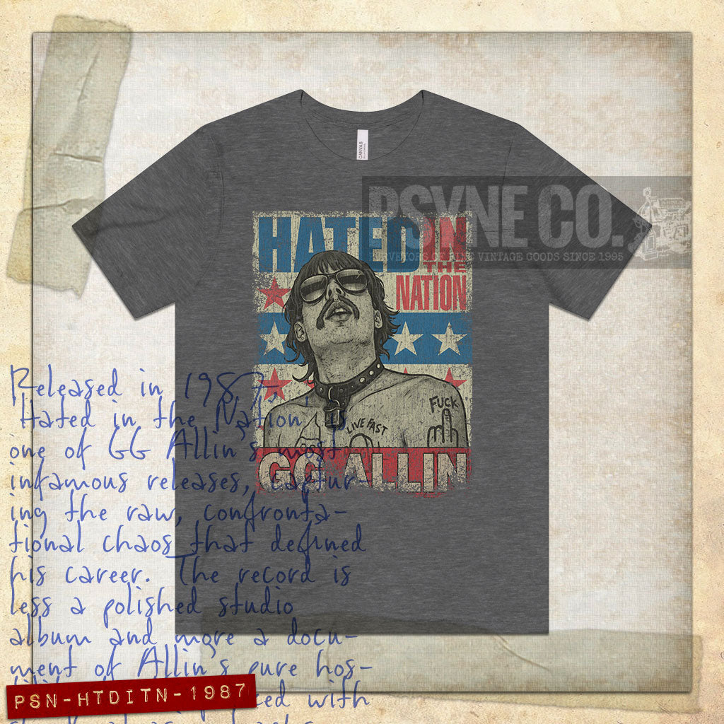 Hated in the Nation 1987 Vintage Men's T-Shirt
